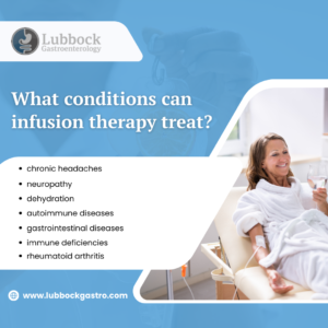 What conditions can infusion therapy treat 