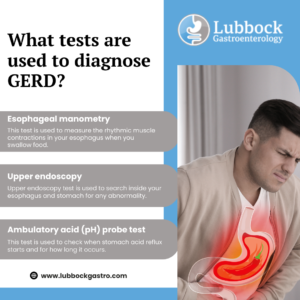 What tests are used to diagnose GERD