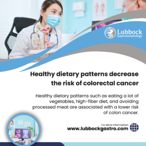 Healthy dietary patterns decrease the risk of colorectal cancer